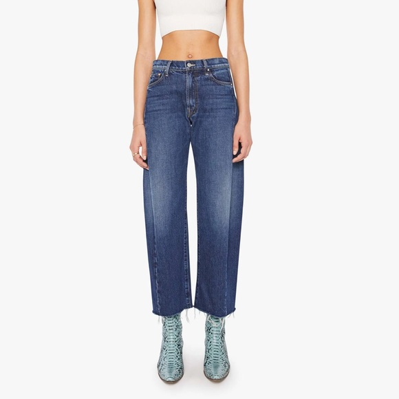 MOTHER The Mid Rise Full-Pipe Flood Fray NWT - size 26